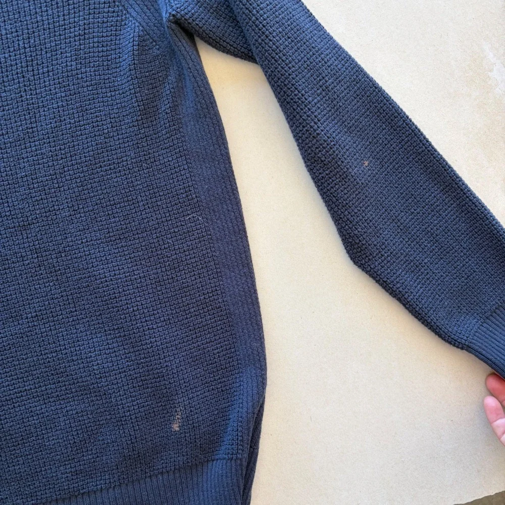 Gorpcore Kuhl Revel Sweater Navy Blue Waffle Knit